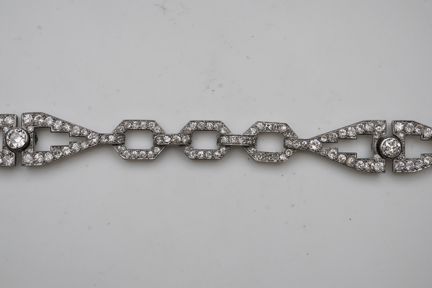 An Art Deco diamond bracelet, France, circa 1930